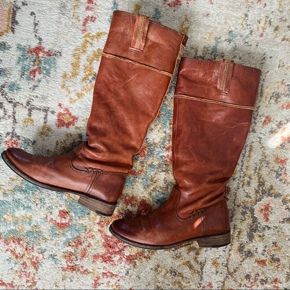 Frye knee high genuine leather boots